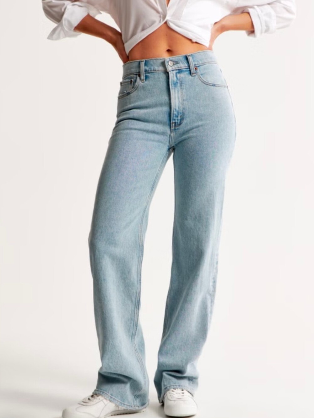 Abercrombie & Fitch Light Blue Straight Leg Jeans